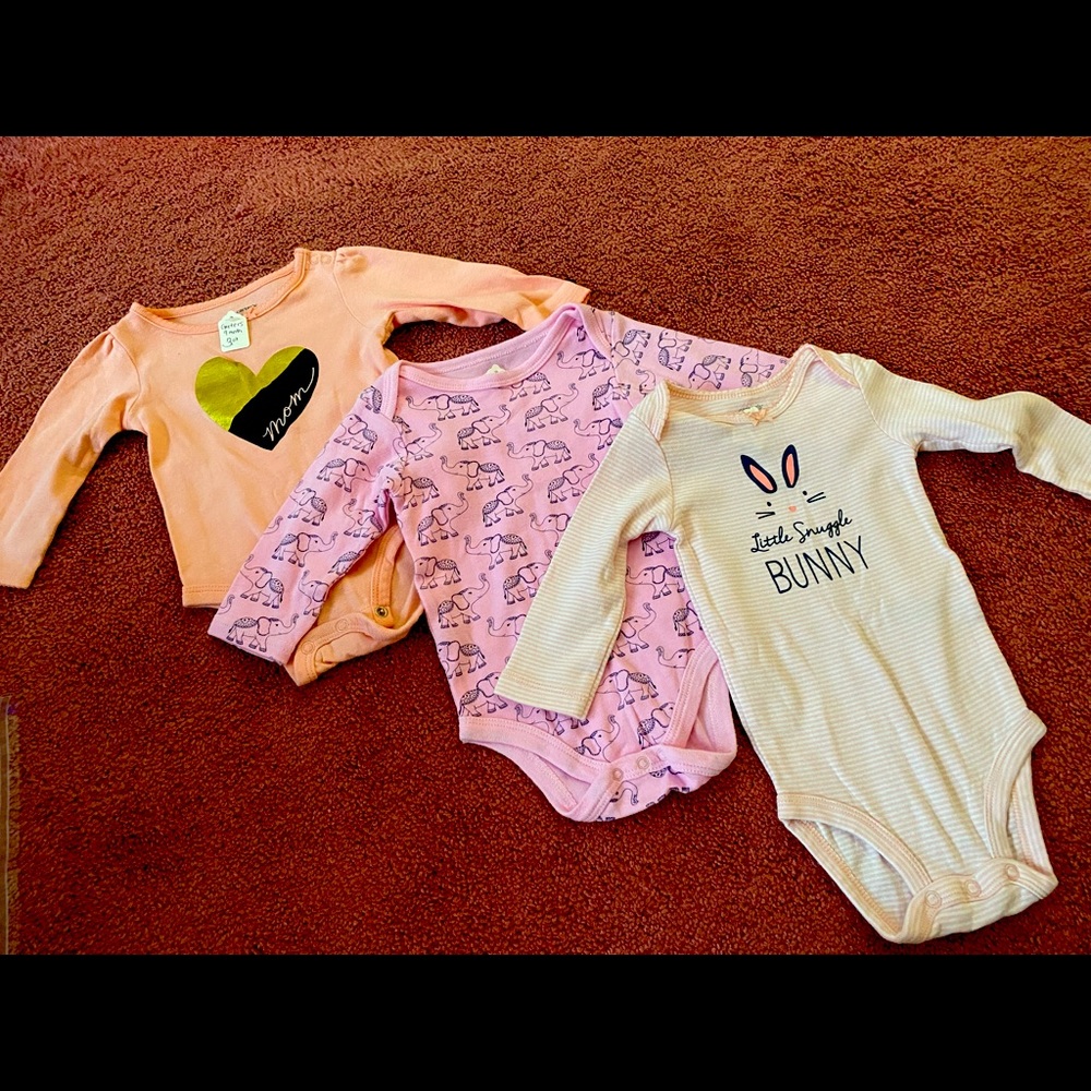 🐣3 pieces of long sleeved onesies🐣 - BUNDLE AND SAVE -FREE SHIPPING!